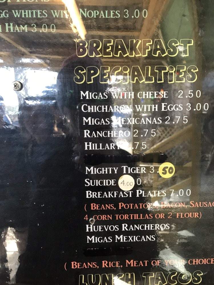 Flores #2 - Dripping Springs, TX menu_pic