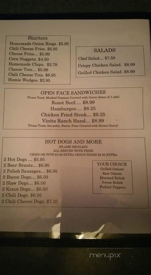 Vinita Grubb Hut - Vinita, OK menu_pic