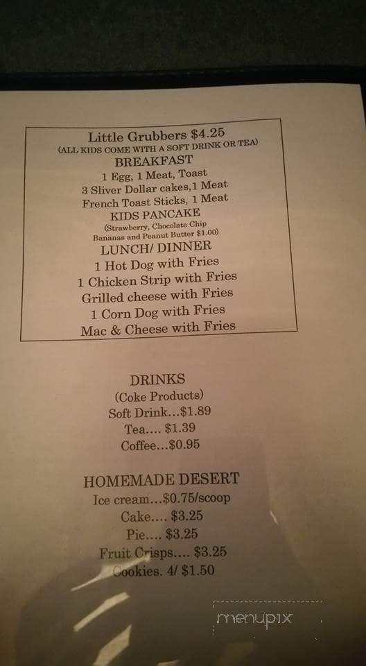 Vinita Grubb Hut - Vinita, OK menu_pic