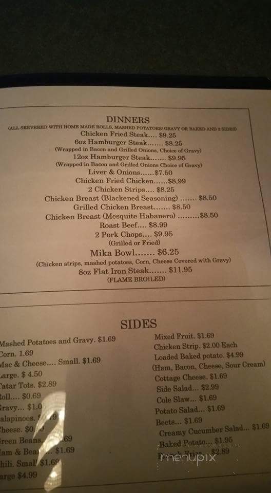 Vinita Grubb Hut - Vinita, OK menu_pic