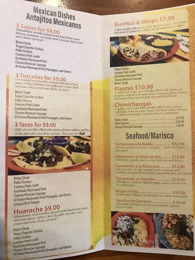 Viva Cinco De Mayo - Albany, NY menu_pic