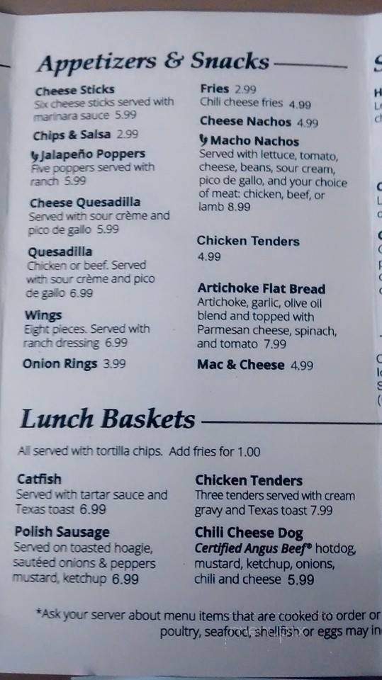 High Level Diner - Toledo, OH menu_pic