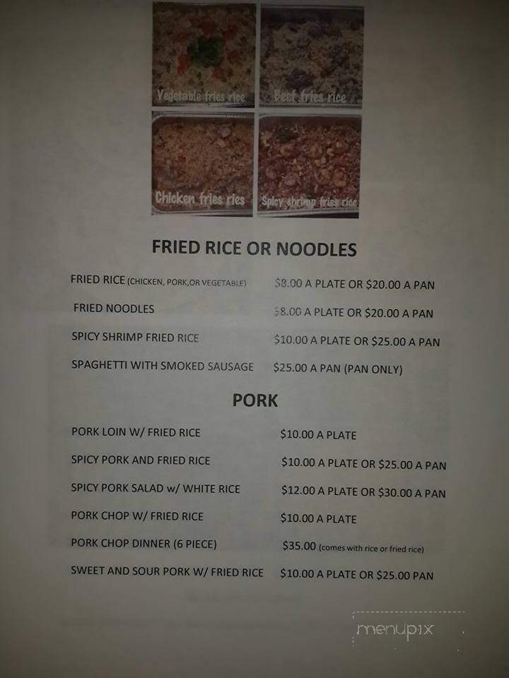 Jolene's Thai Cuisine - Brownwood, TX menu_pic