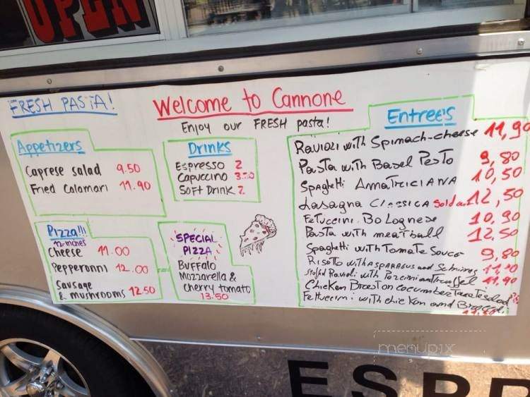 Cannone Cucina Italiana - Austin, TX menu_pic