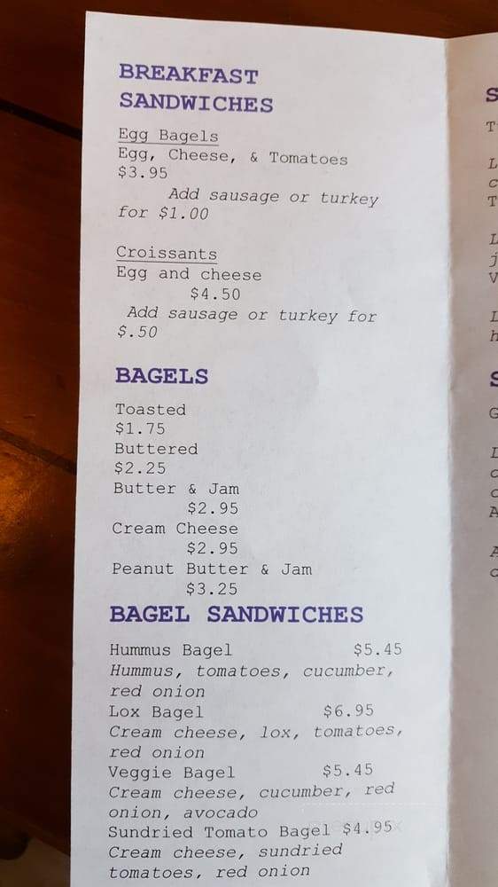 Yellow Mug Coffee - Fresno, CA menu_pic