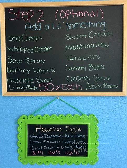 The Sno Shack - New Port Richey, FL menu_pic