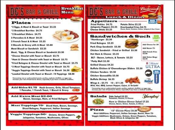 DC's Country Kitchen - Murfreesboro, TN menu_pic
