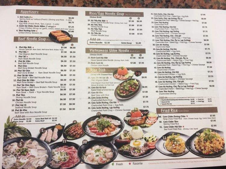 Saigon Restaurant - El Monte, CA menu_pic