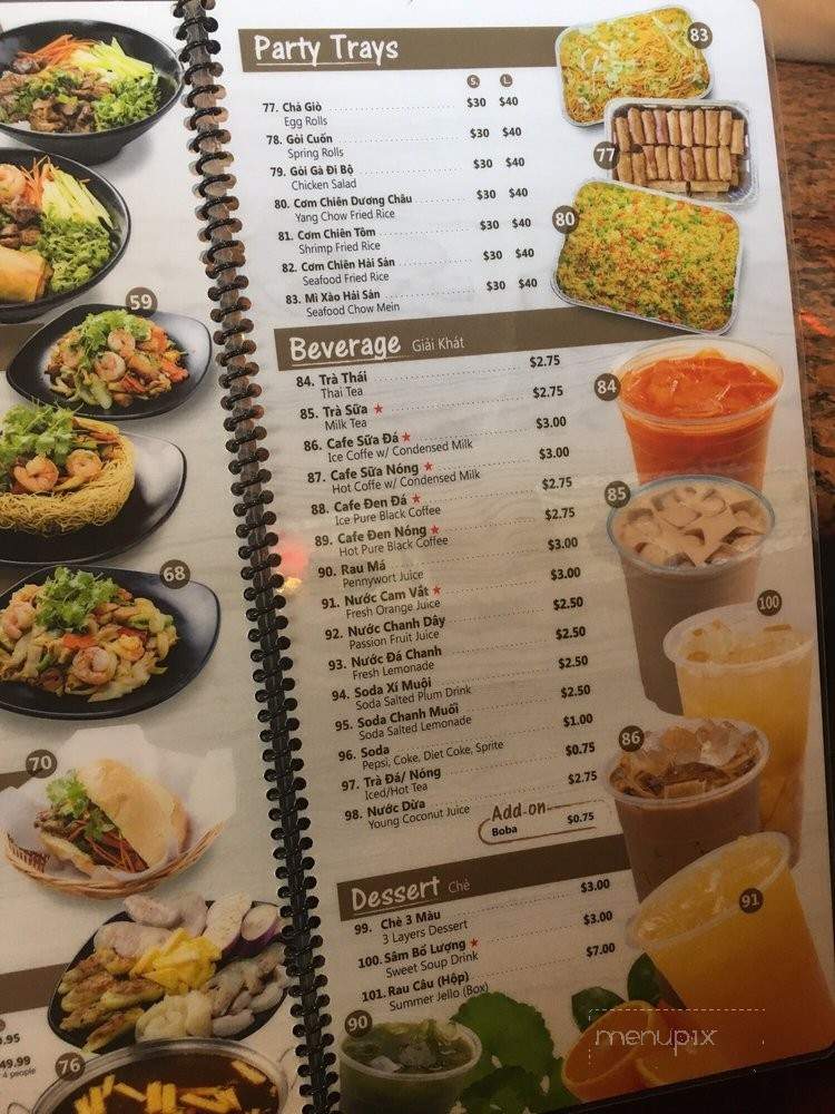Saigon Restaurant - El Monte, CA menu_pic