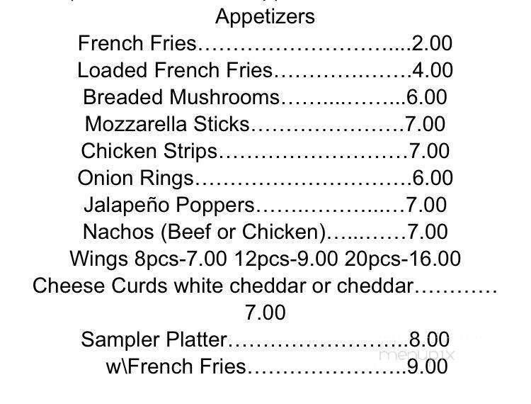The Foxhole Lounge - Racine, WI menu_pic