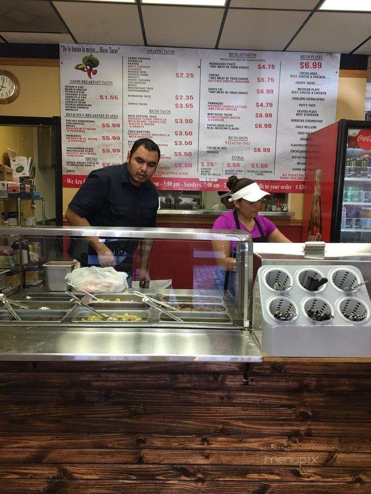 Rico's Tacos - Bulverde, TX menu_pic