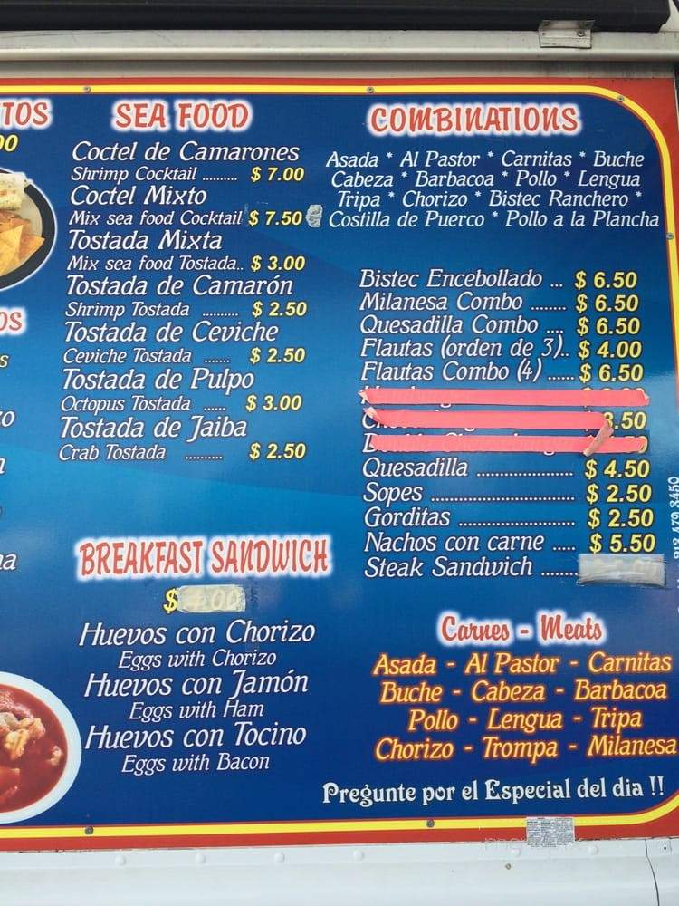Armando's Hot Food - Los Angeles, CA menu_pic
