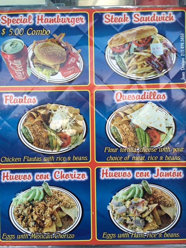 Armando's Hot Food - Los Angeles, CA menu_pic