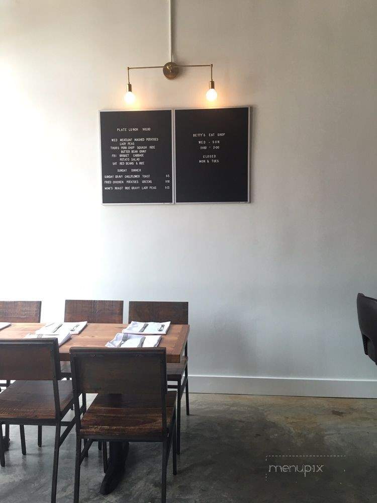 Betty's Eat Shop - Brookhaven, MS menu_pic