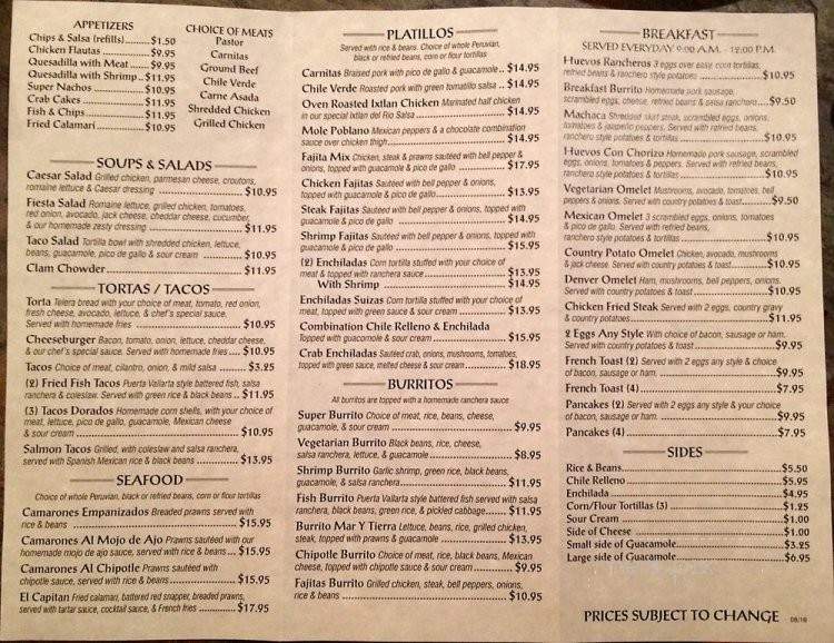 La Bodeguita - Guerneville, CA menu_pic