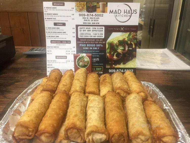 Mad Haus Kitchen - Rialto, CA menu_pic