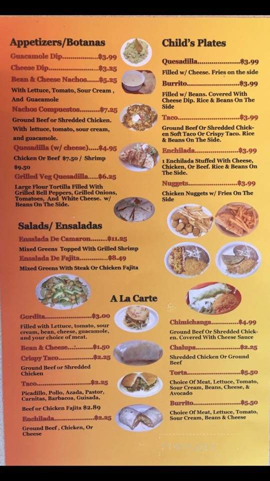 Don Chente Taqueria Mexican Cuisine - Canyon Lake, TX menu_pic