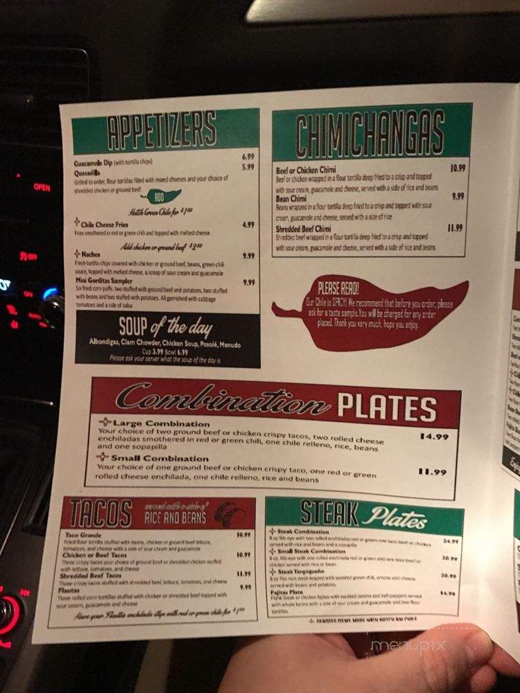 Goyita's - Oro Valley, AZ menu_pic