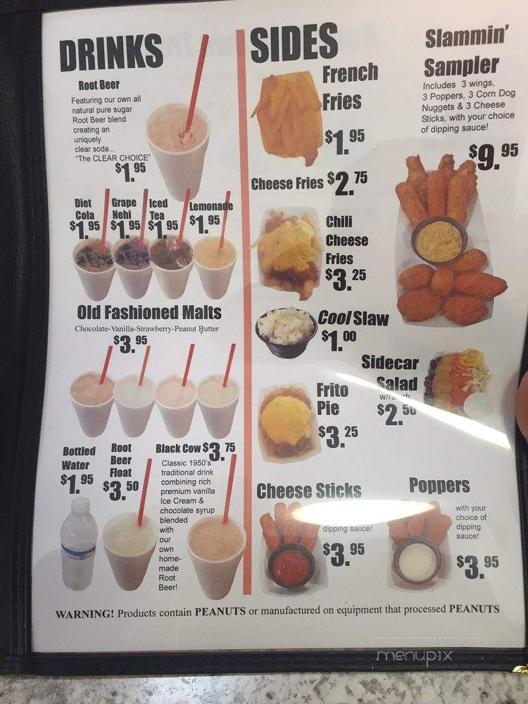 Boppers Malt Shop - Hopewell, VA menu_pic