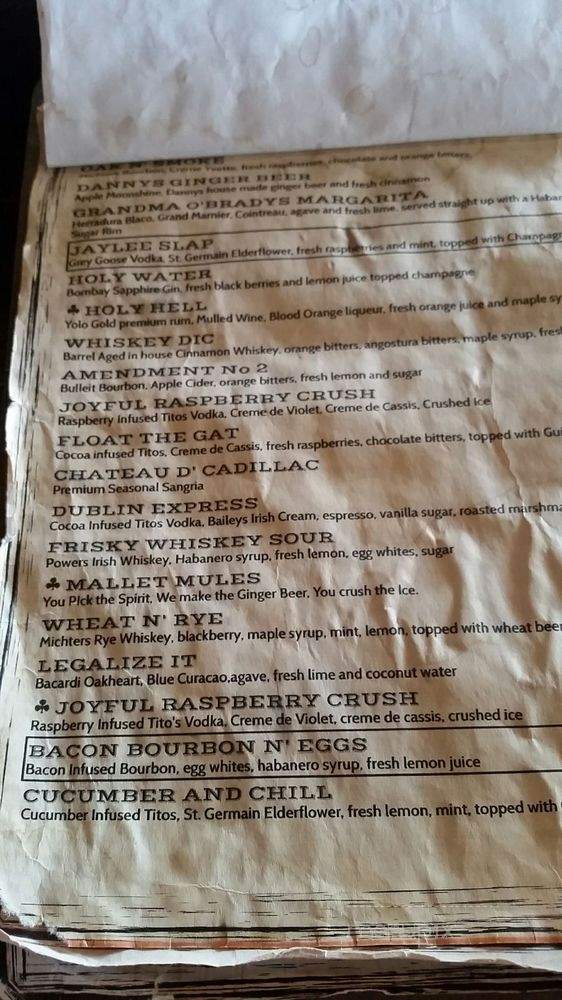 Mickey Quinns Crafthouse and Eatery - Largo, FL menu_pic