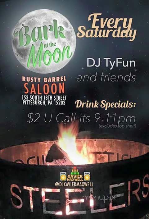 Rusty Barrel Saloon - Pittsburgh, PA menu_pic