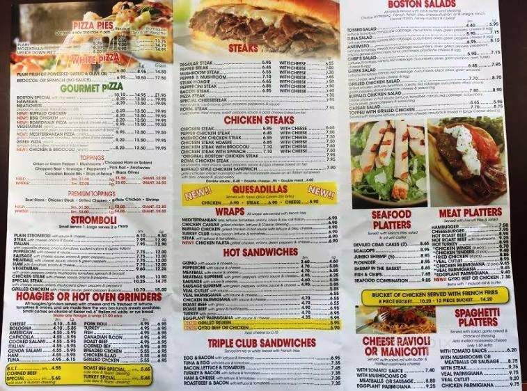Original Boston Style Pizza 2 - Philadelphia, PA menu_pic