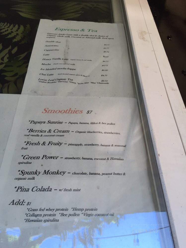 Bailey's Cafe - Haiku-Pauwela, HI menu_pic