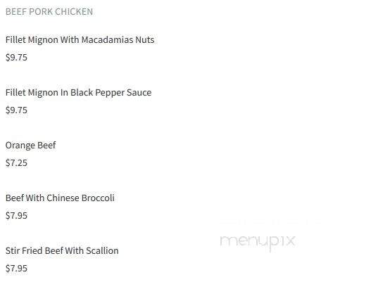 Weixuan tasty - Arcadia, CA menu_pic