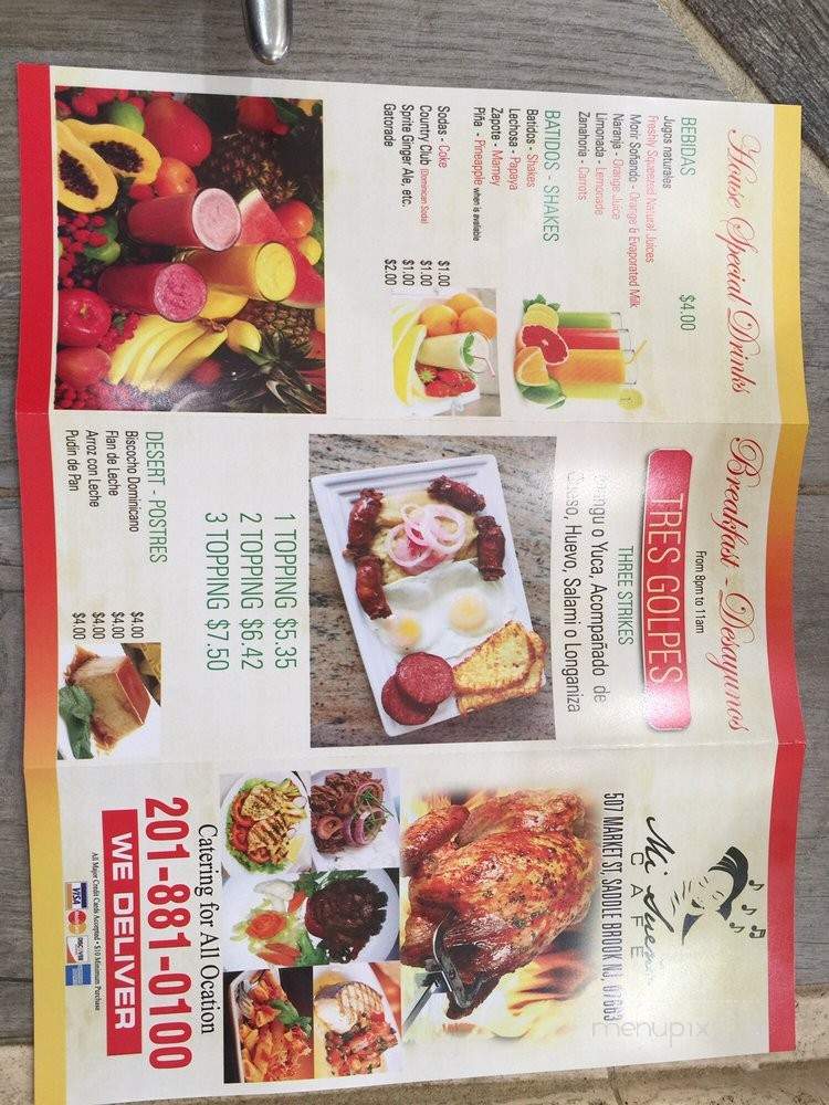Mi Sueno Cafe - Saddle Brook, NJ menu_pic