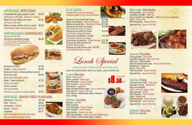 Mi Sueno Cafe - Saddle Brook, NJ menu_pic