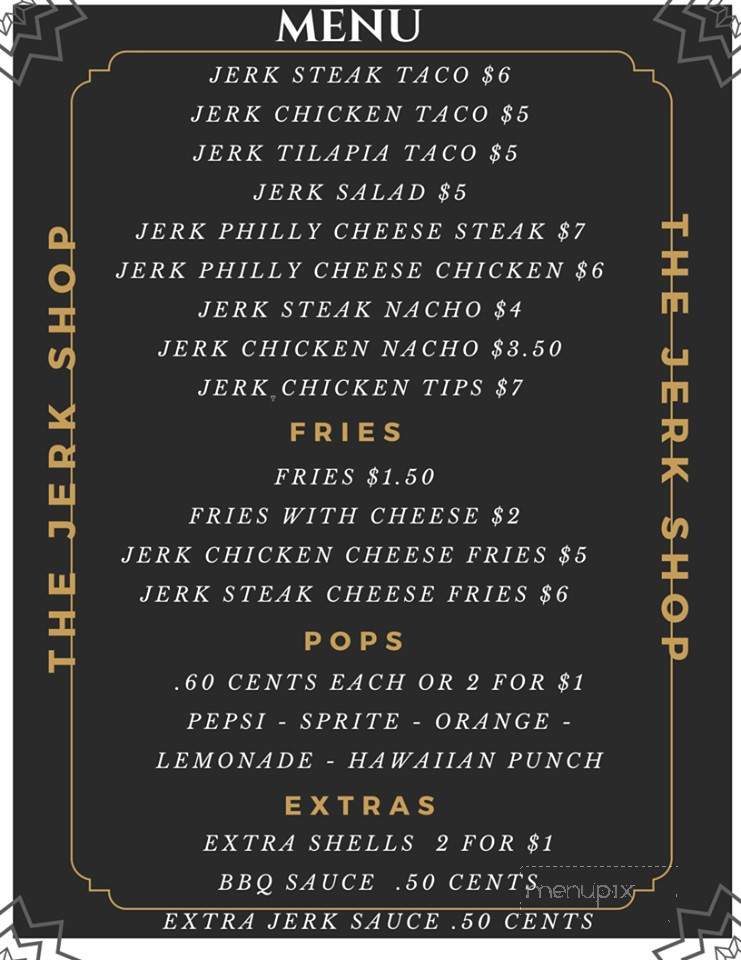 Jay Young's Jerk Spot - Chicago, IL menu_pic