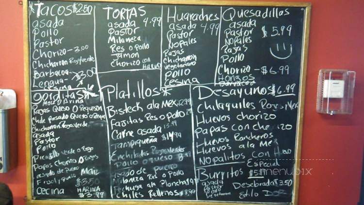 Gorditas La Tia Susy - Chicago, IL menu_pic