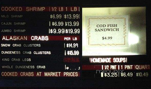 The Crab Shack 2 - Philadelphia, PA menu_pic