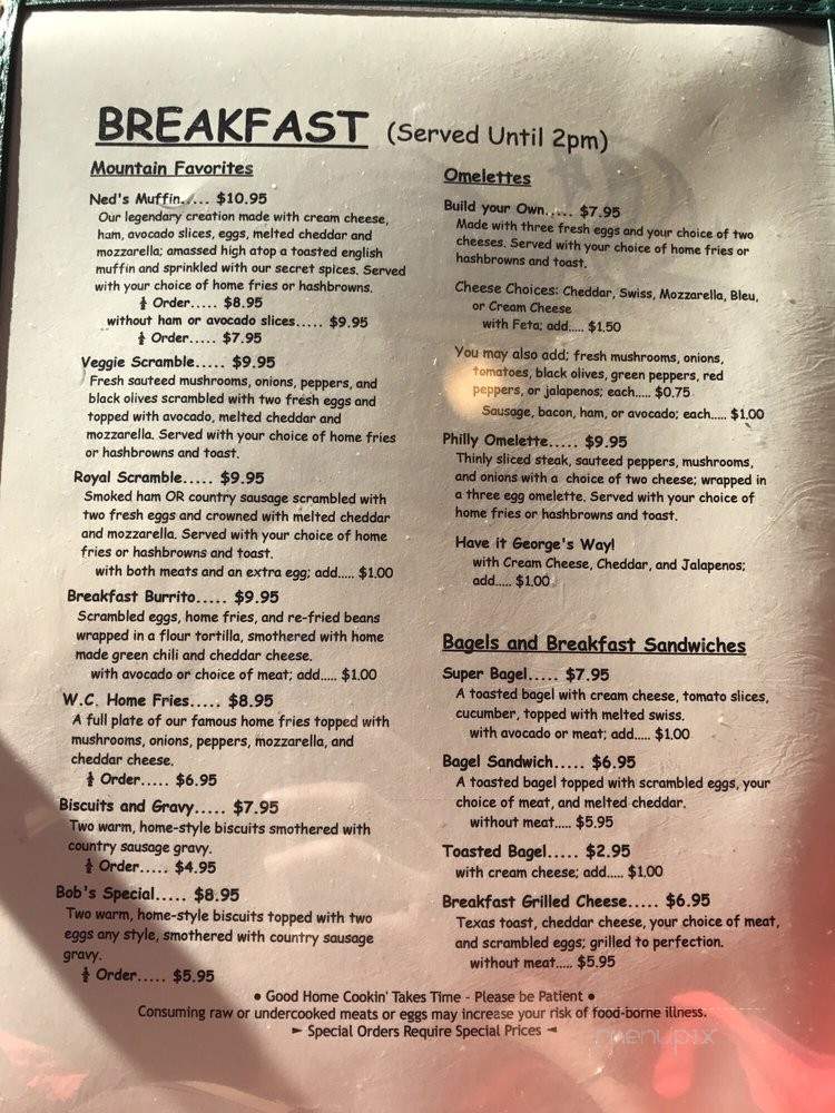 Ned's - Nederland, CO menu_pic
