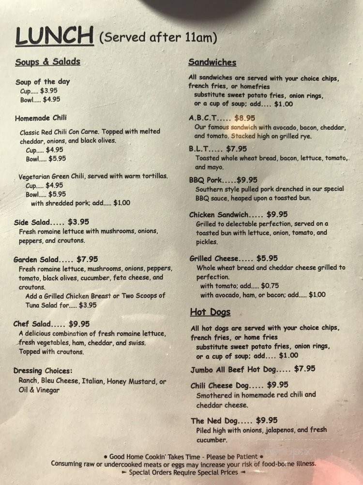 Ned's - Nederland, CO menu_pic