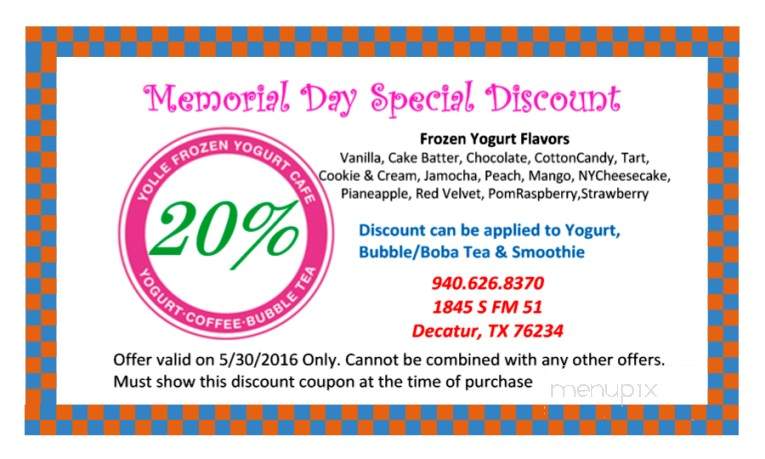 /28465072/Yolle-Frozen-Yogurt-Cafe-Decatur-TX - Decatur, TX