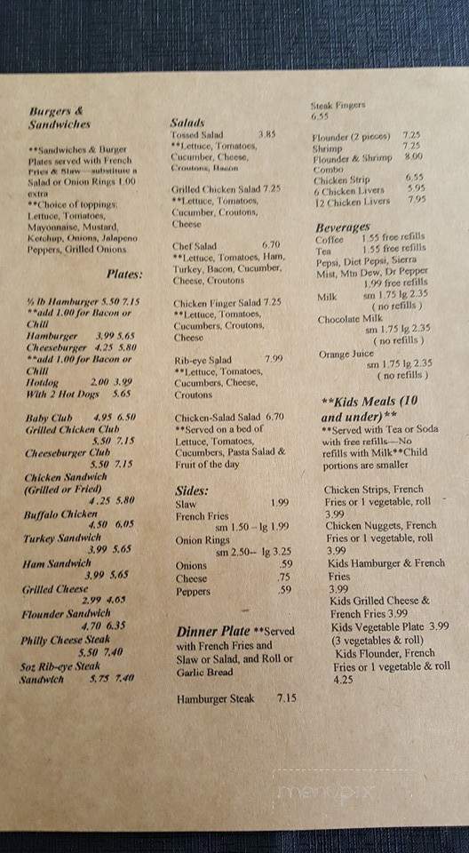 Carson's Southern Kitchen - Easley, SC menu_pic