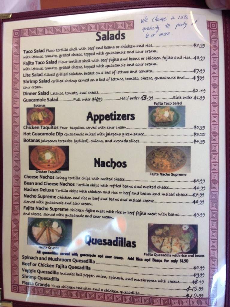 El Sombrero - Oklahoma City, OK menu_pic