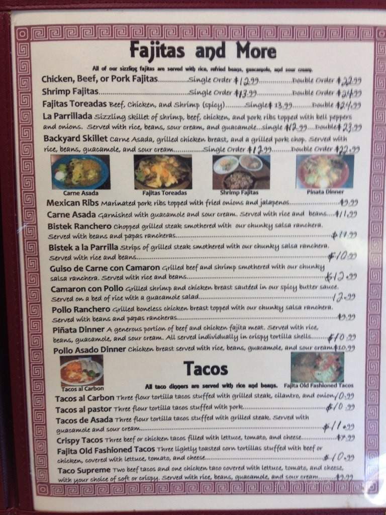 El Sombrero - Oklahoma City, OK menu_pic