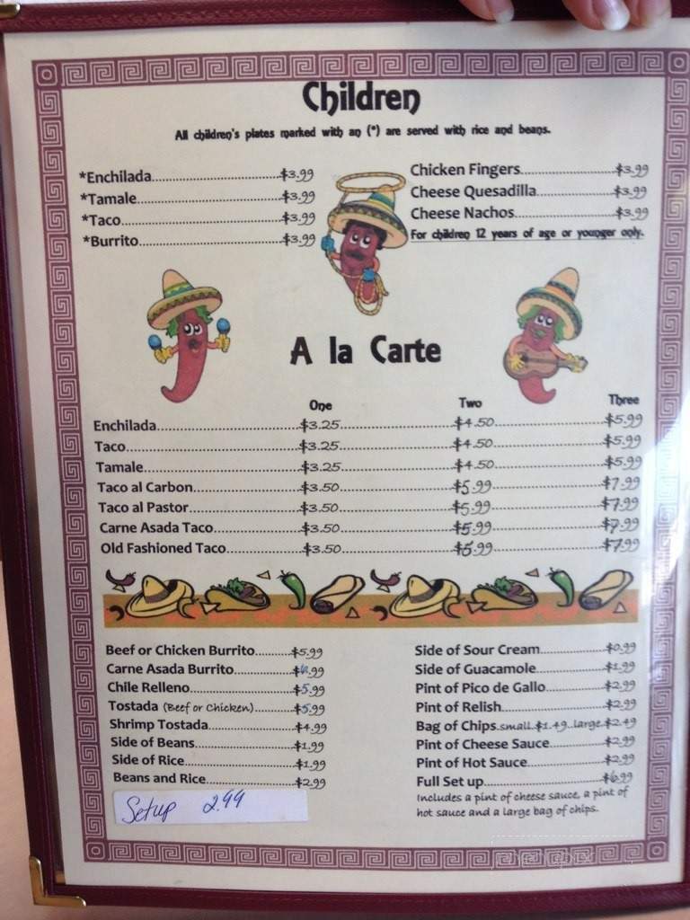 El Sombrero - Oklahoma City, OK menu_pic