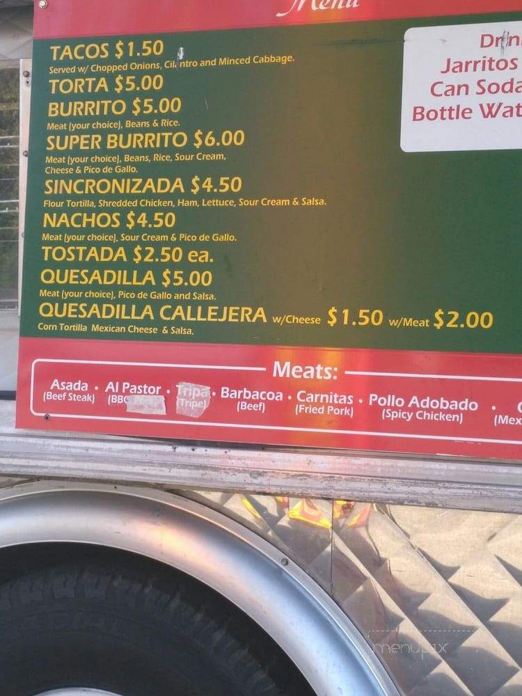 Garcia's Tacos - Phoenix, OR menu_pic