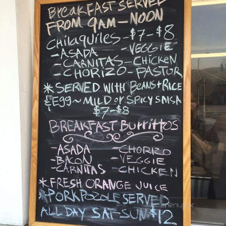 Menu Of Spanglish Kitchen In Alhambra Ca 91801