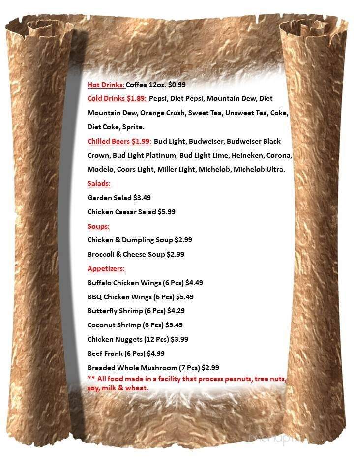East India Cafe - Hopkinsville, KY menu_pic