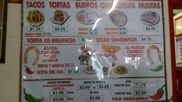 El Grullense - Los Angeles, CA menu_pic