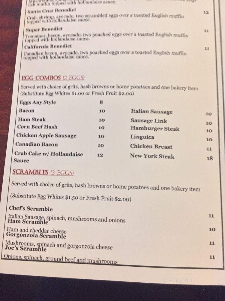 Village Grill - San Jose, CA menu_pic