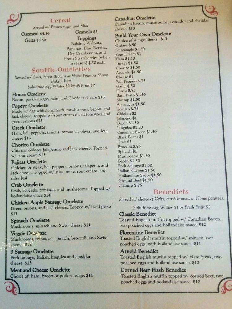 Village Grill - San Jose, CA menu_pic
