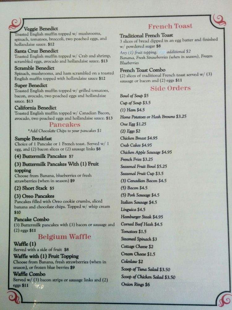 Village Grill - San Jose, CA menu_pic