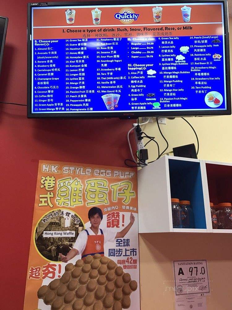 Quickly Bubble Tea - Charlotte, NC menu_pic