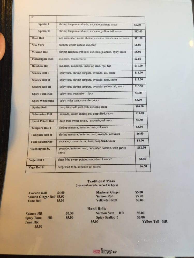 Cazadora Restaurante - Sonora, CA menu_pic
