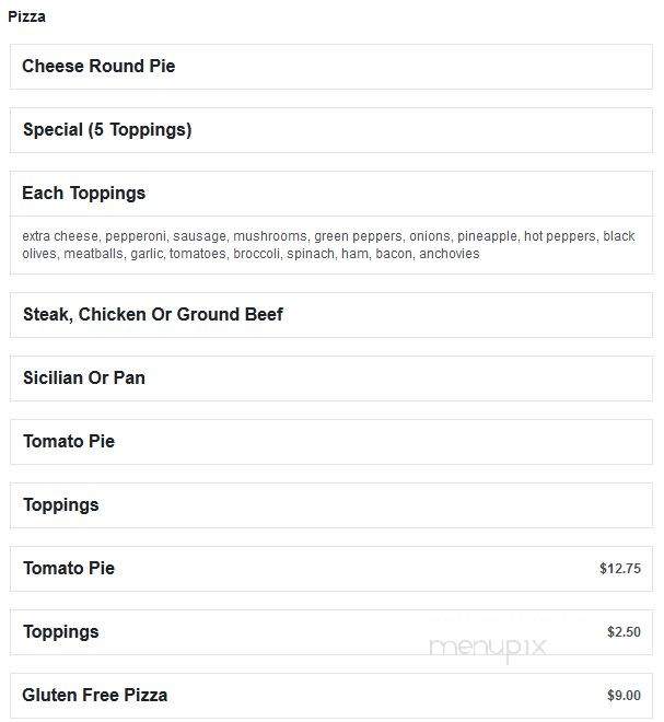 Pizza Bella - Doylestown, PA menu_pic